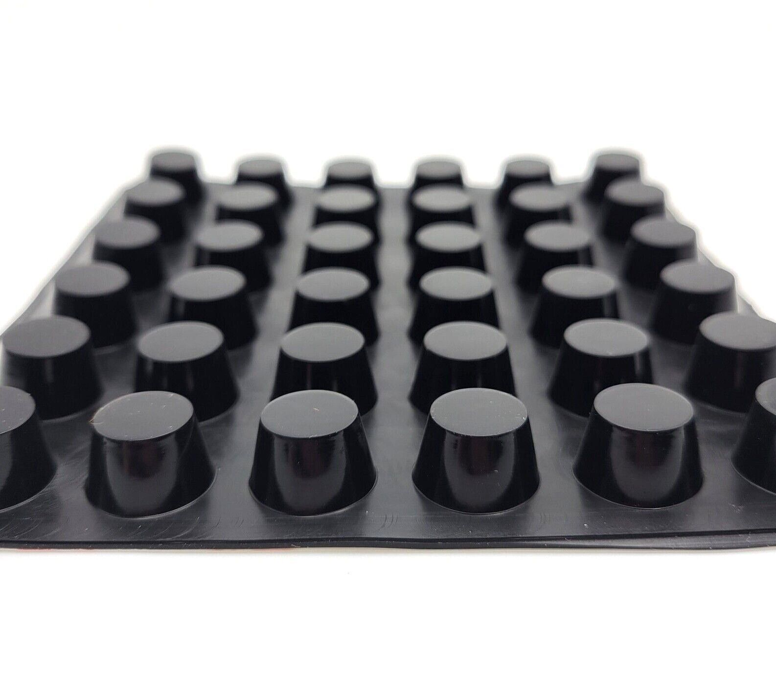 5/8″ Wide Round Rubber Stick on Feet 1/2″ Thick 3M Adhesive Backing Bumper Pads