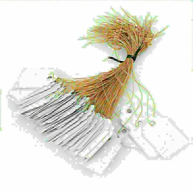 100pcs Jewelry Garment Merchandise Brand Label Price Pricing Tags Tie Strung Hot