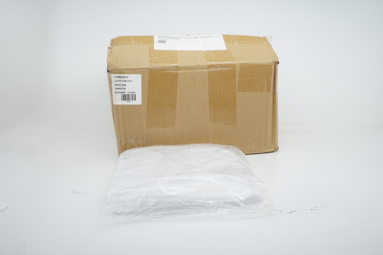 1000 Pcs 6″ x 12″ Clear Reclosable Ziplock 6in x 12in Plastic 2-Mil Bags 6×12