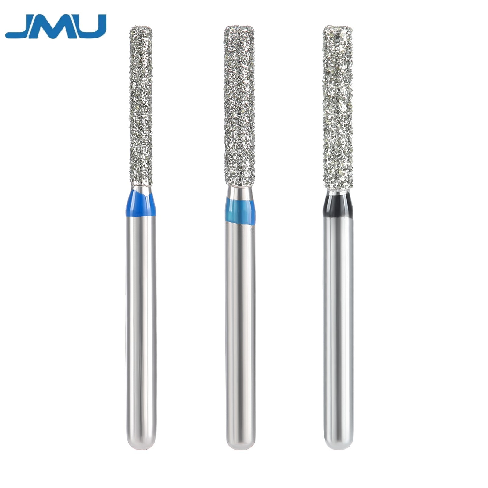 JMU Dental Diamond Burs Flat End Cylinder Medium Grit/ Super Coarse FG 368