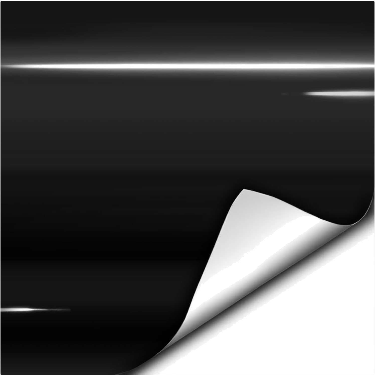 Gloss Black Vinyl Wrap Adhesive Film Roll 6ft x 5ft – Perfect for DIY Vehicle…