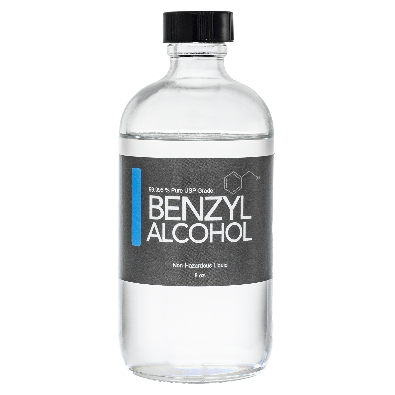BENZYL ALCOHOL 8 oz. USP Grade in Sterile Glass Bottle