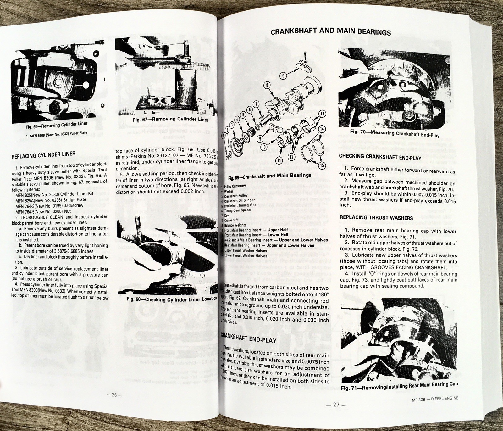 Massey Ferguson Mf 30B Tractor Loader Backhoe Service Repair Manual Shop Book