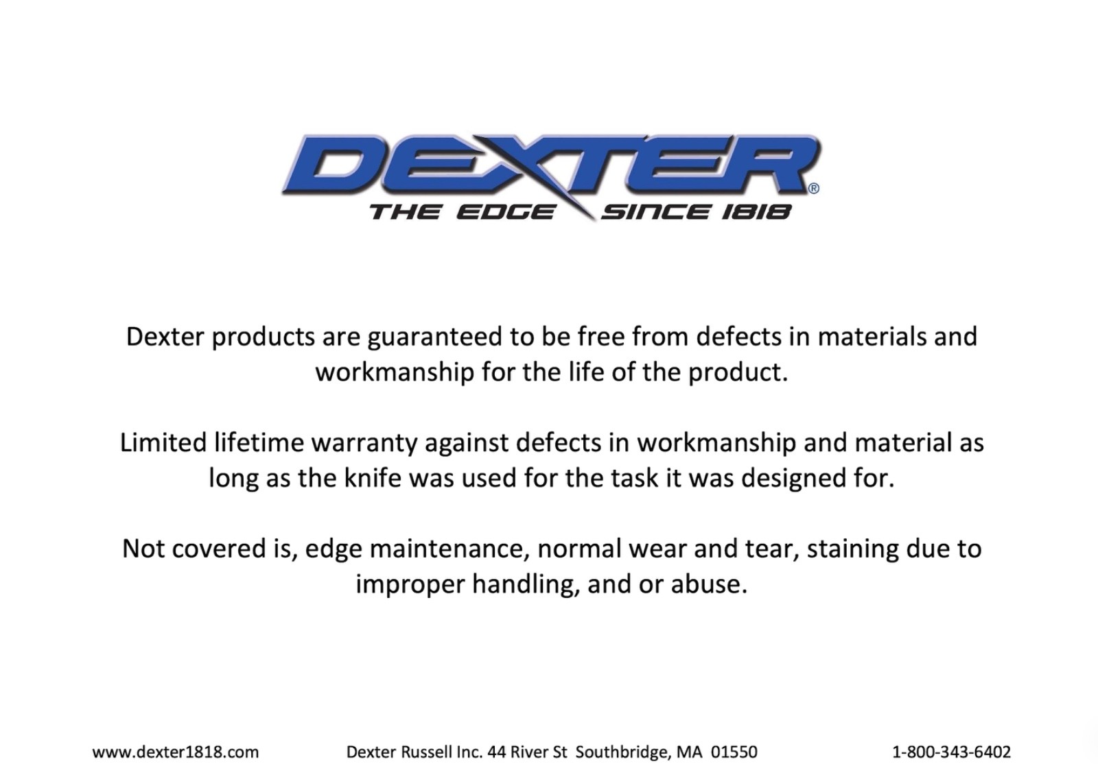 Dexter Russell Fishing Kitchen 8″ Sani Safe Breaking Knife.05523…Pick Color