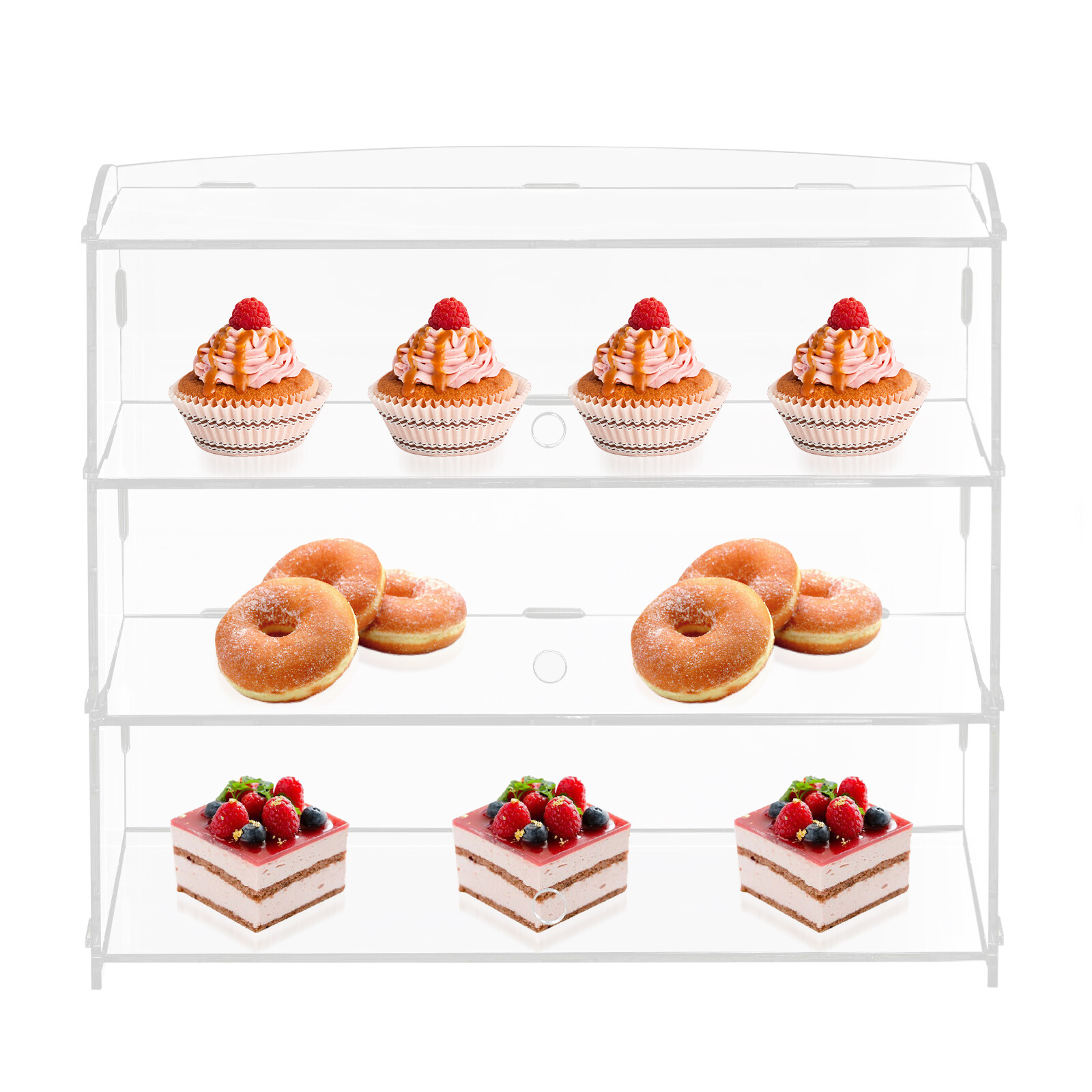 3 Layer Acrylic Display Case for Action Figure Funko Pop Lego Collectibles Toys