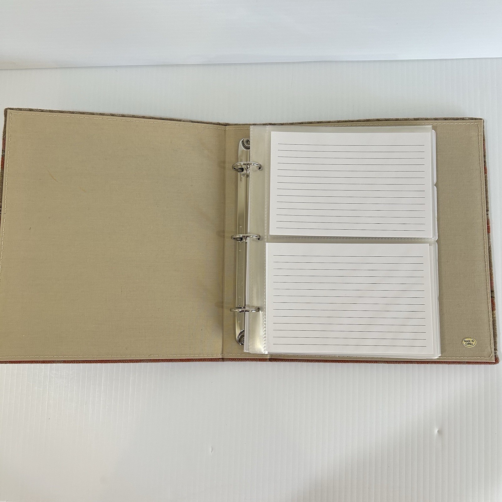 Pendleton Mills Indian Blanket Wool Recipe Organizer Binder Book Unused 9.5×8.5