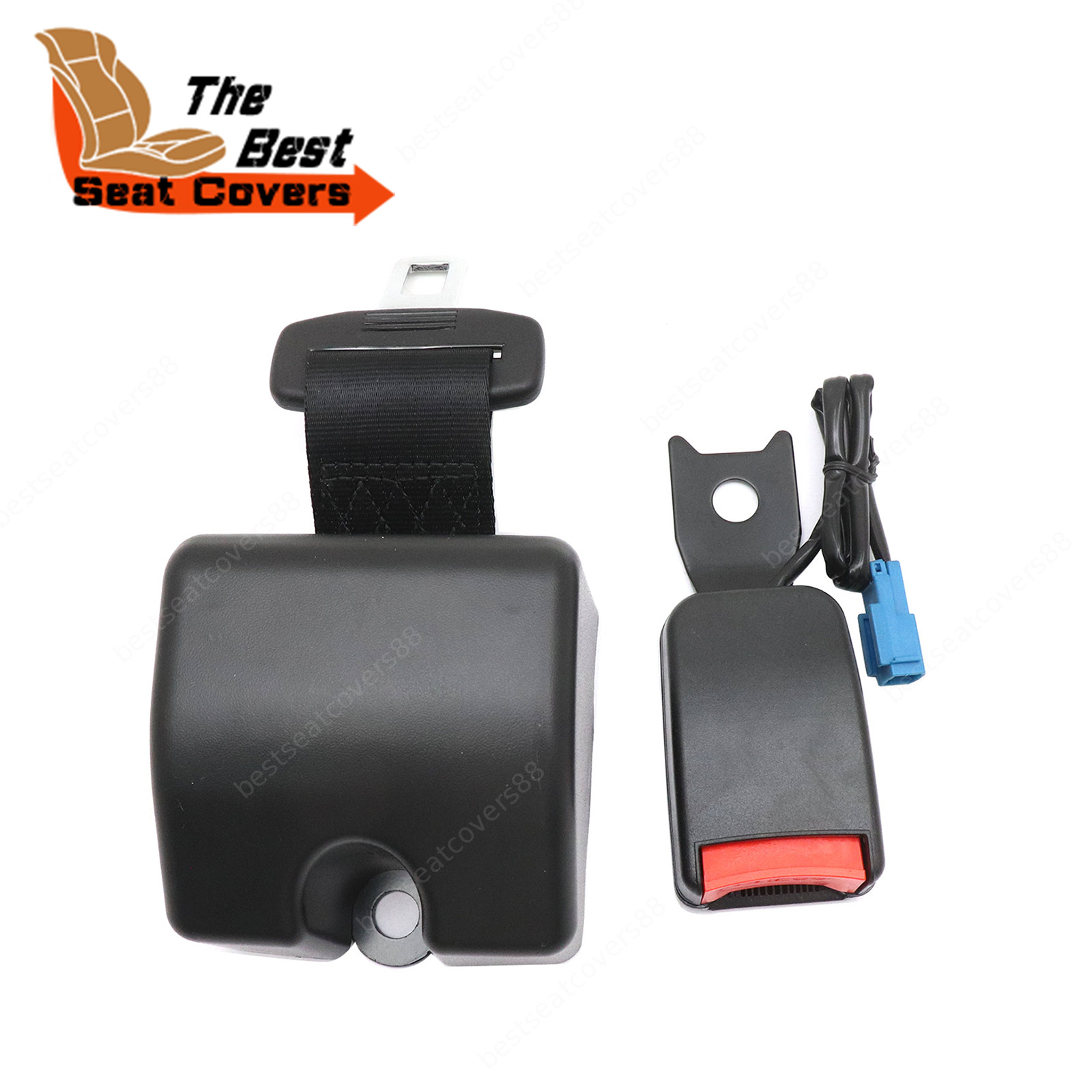 FORKLIFT RETRACTABLE SEAT BELT ORANGE BLACK WITH 5 Amp ACTIVATOR SWITCH USA