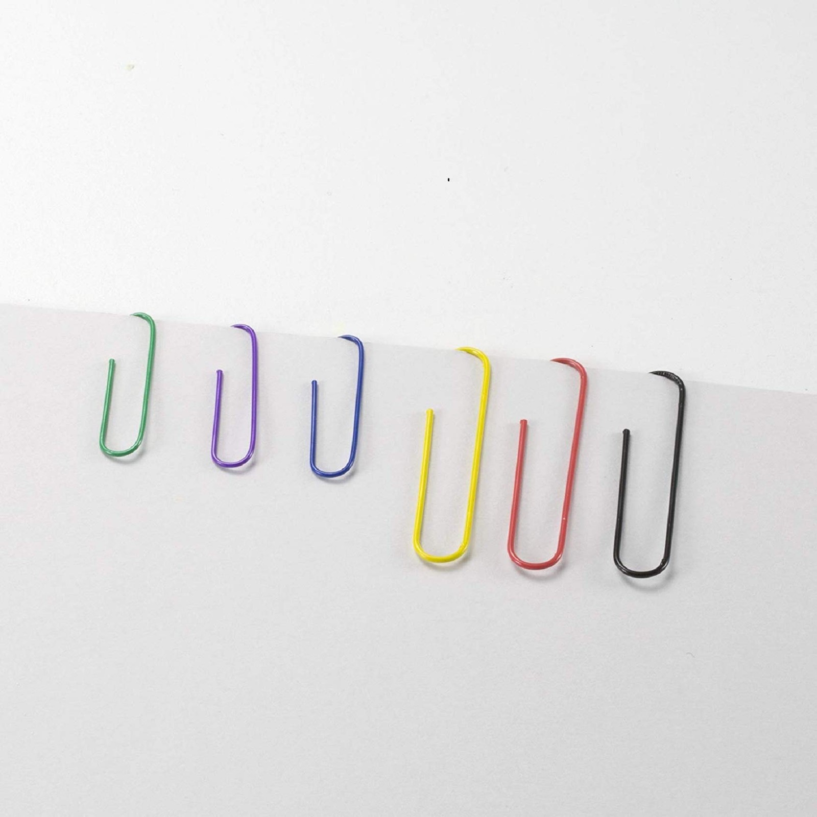 Officemate PVC Free Color Coated Paper Clips, 450 Per Tub Office Paper Clamp …