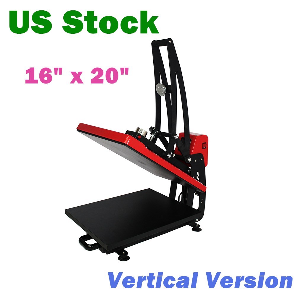 16″ x 20″ Auto Open Heat Press Machine for T-shirt Vertical Clamshell US Stock