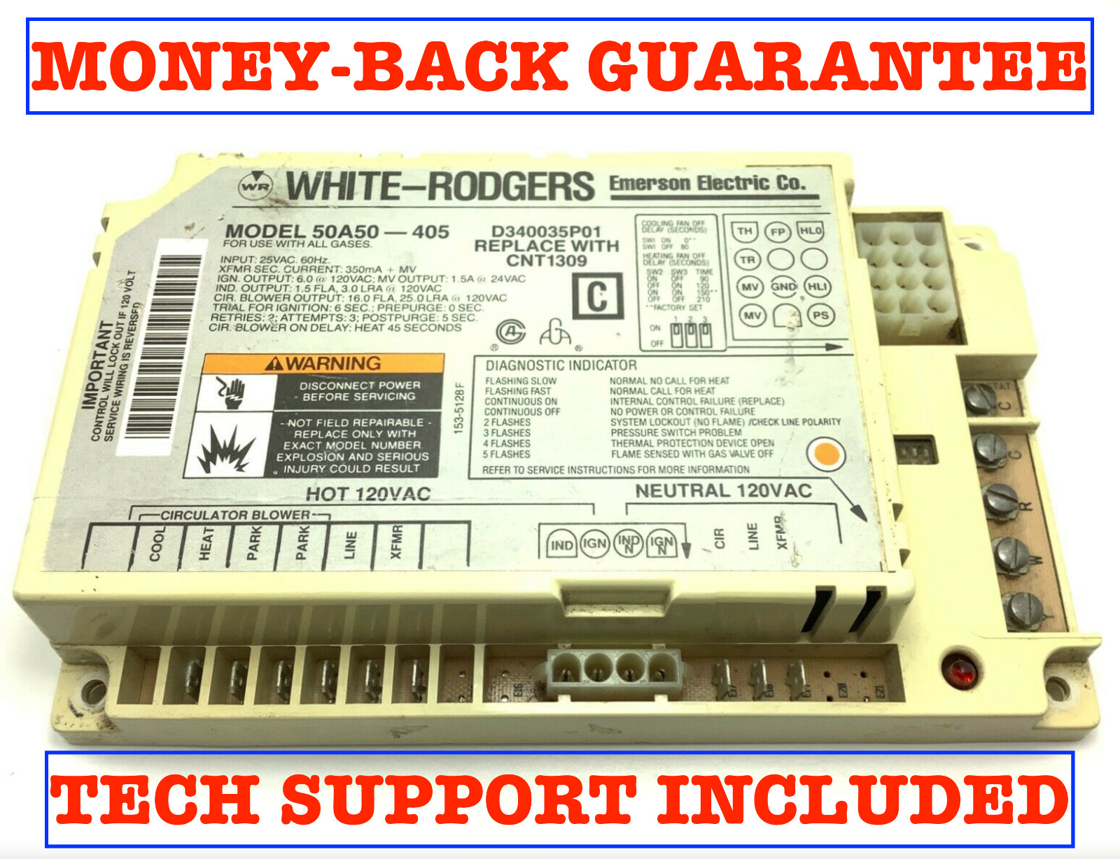 50A50-405 / D340035P01 / CNT1309 w/ MONEY-BACK GUARANTEE + TECH SUPPORT FREE