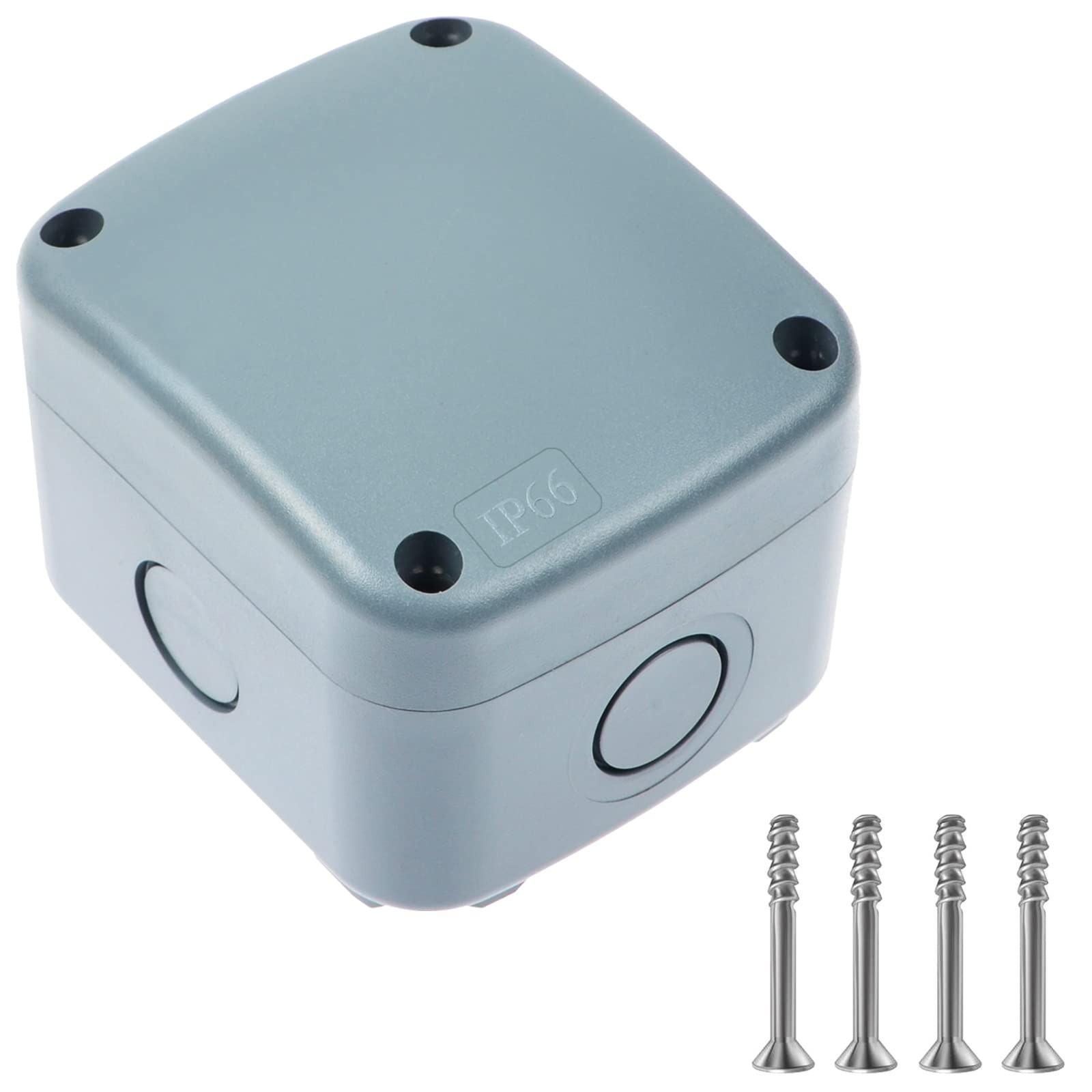 Small Weatherproof Electrical Junction Box Outdoor Enclosure 86x74x62mm Grey 1PK