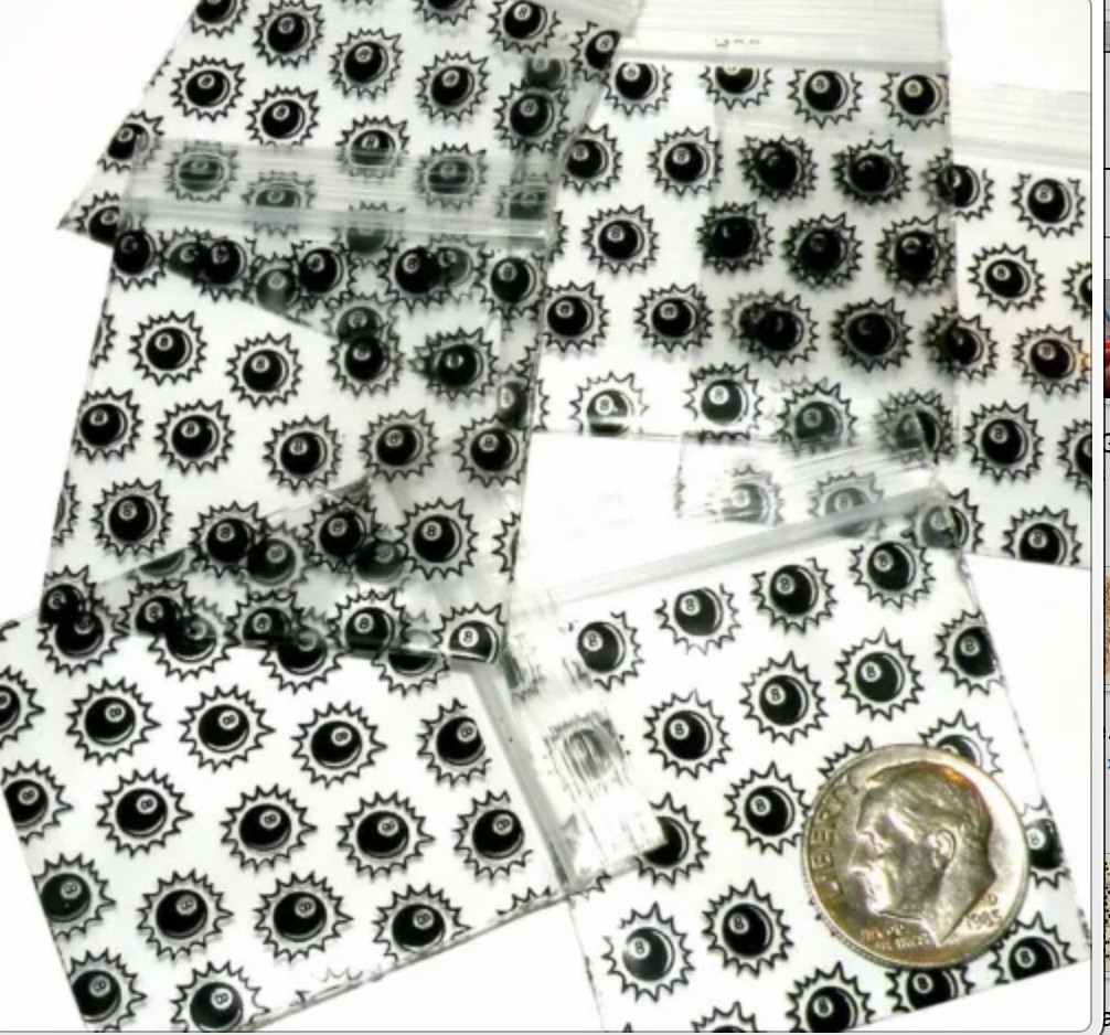 DIME BAGS 1200pcs 1.5″ x 1.5″ WE CHOOSE RANDOM MIX! (12 packs x 100)