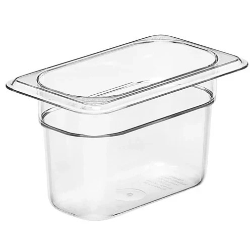 2 Pack 1/9 Size 4″ Deep Food Pan, Clear Polycarbonate Pan – Free Shipping