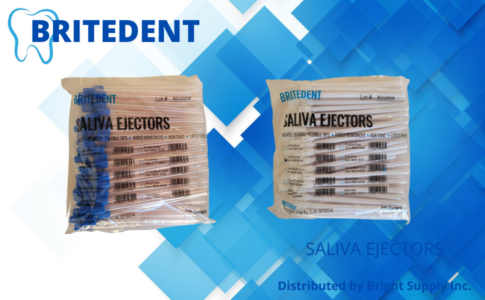 Dental Saliva Ejectors Ejector Disposable Suction Tips 10 bags – 1000 pcs