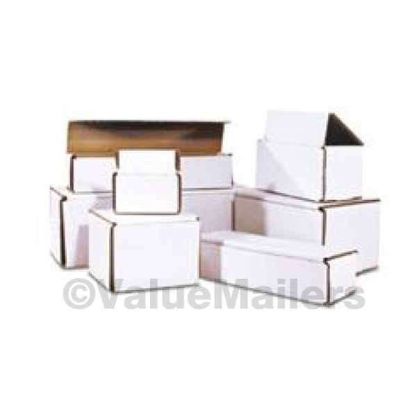 200 – 8 x 4 x 2 White Corrugated SHIPPING BOX Mailer Packing Storage Boxes