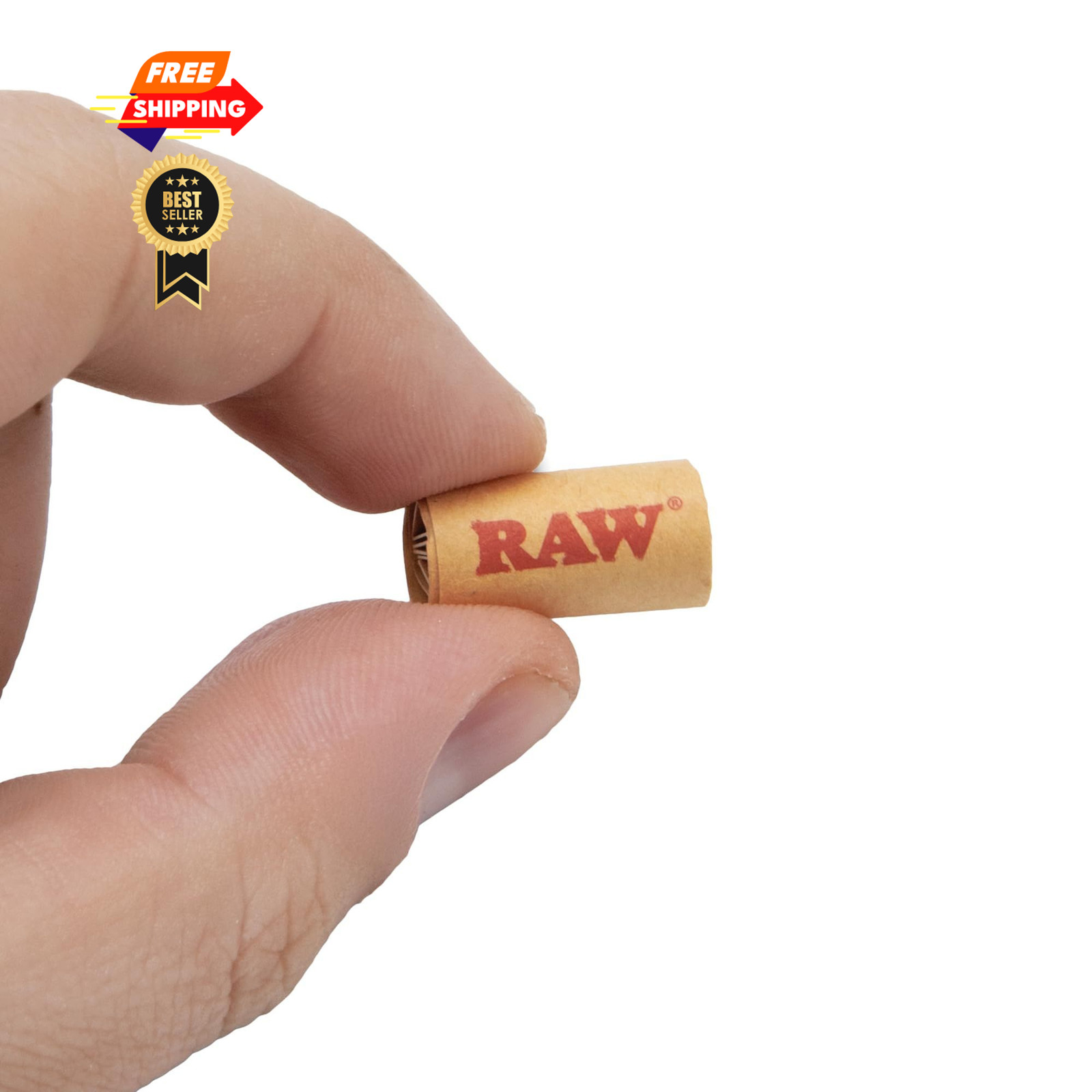 RAW Black Extra Wide Pre-Rolled Filter Tips – 1 Bag Wide, Brown