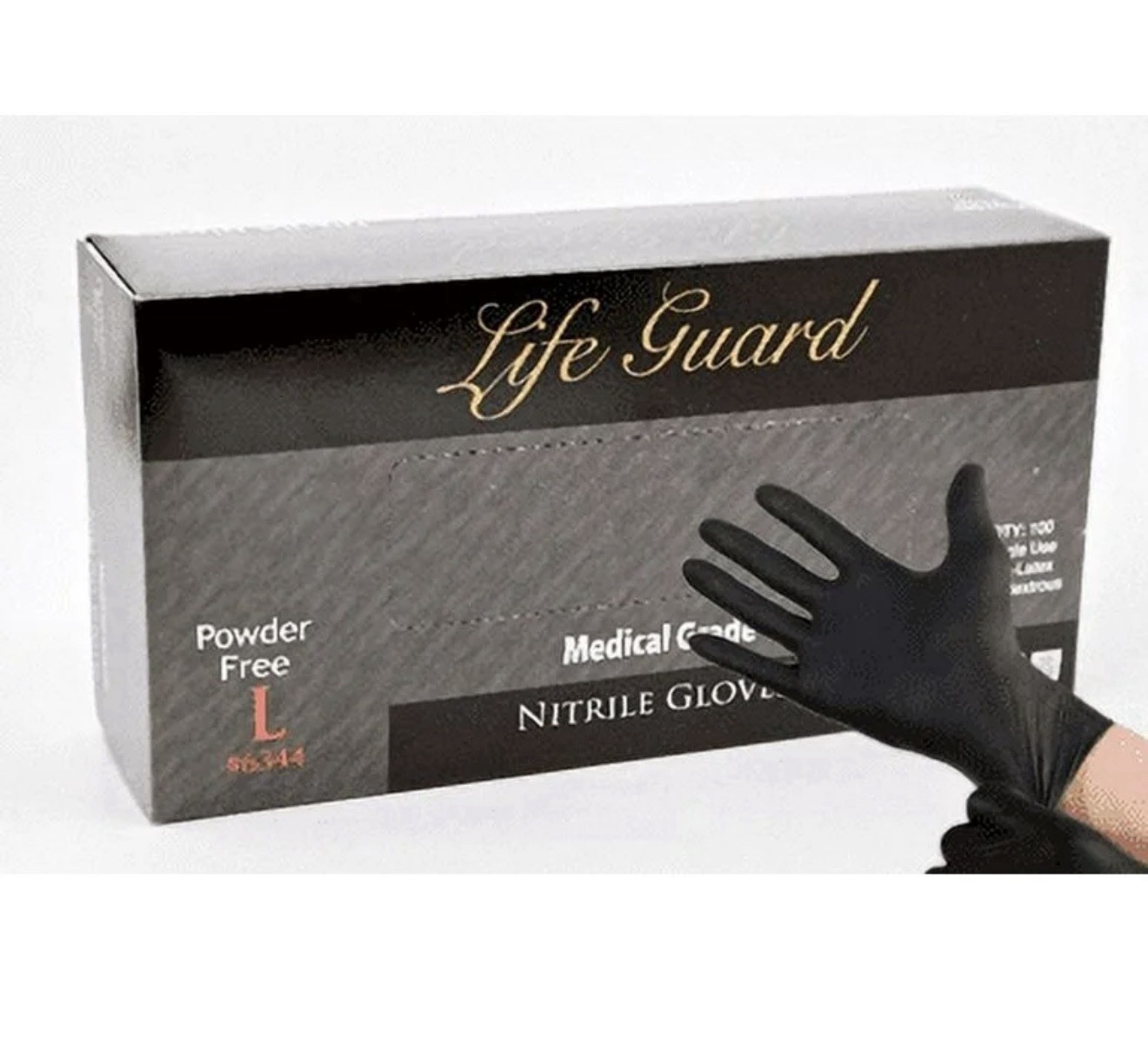 Life Guard Nitrile Medical Laboratory Gloves Powder-Free Large
