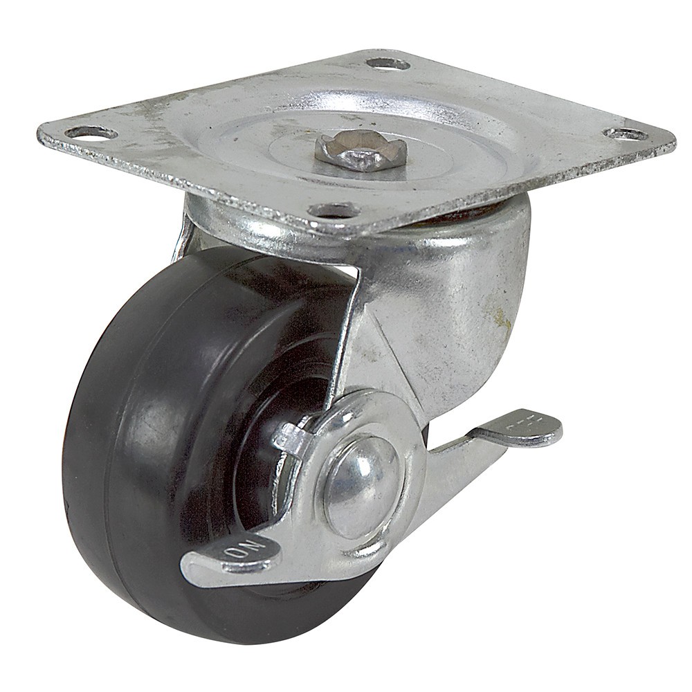 3″ x 1-1/4″ Albion Swivel Plate Caster w/ Wheel Brake F2RR03041SB [700364]