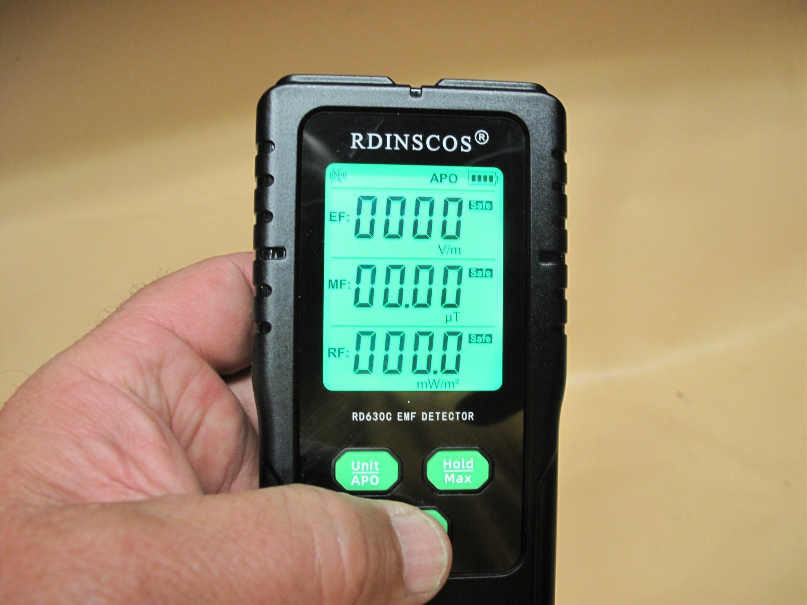 Rdinscos emf detector detect 3 types of electromagnetic radiation field