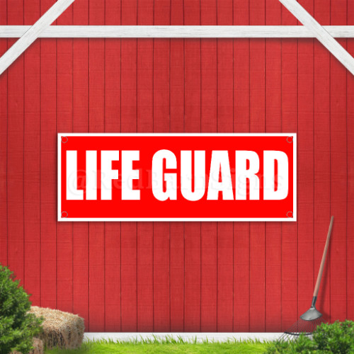 Life Guard Indoor Outdoor Vinyl Banner Design