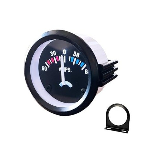 52mm/2in Ammeter Gauge 60-0-60A AMPS Gauge Ampere Meter for Car Motorcycle Vehic