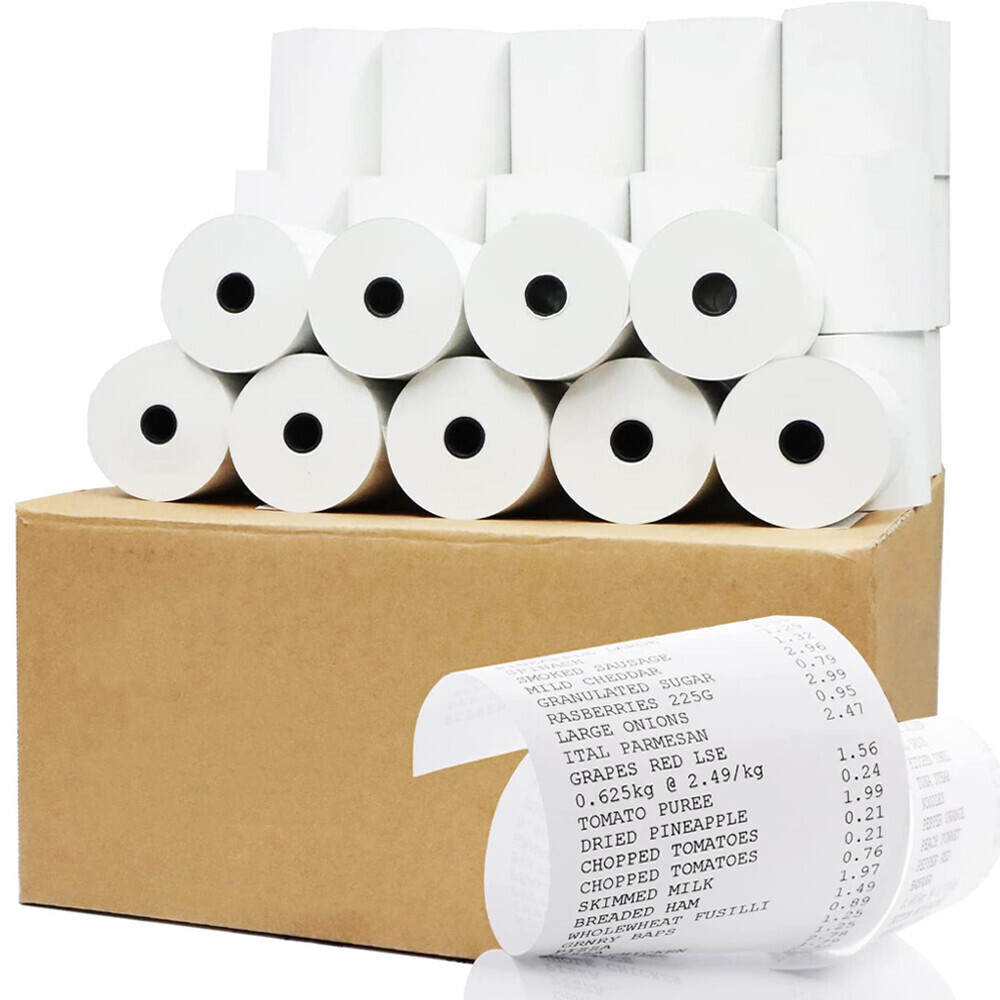 BPA Free Thermal Paper Rolls 3 1/8″ x 230′ – 40 Rolls Premium POS Receipt Paper