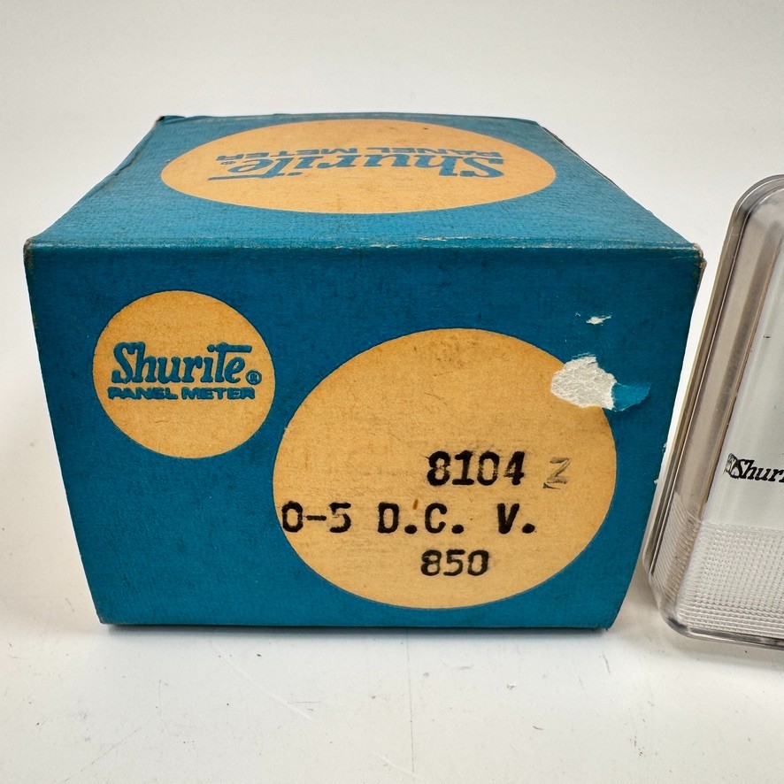 Vintage 1960’s Shurite Panel Meter DC Volts 0-5V – Model 850 NEW NOS