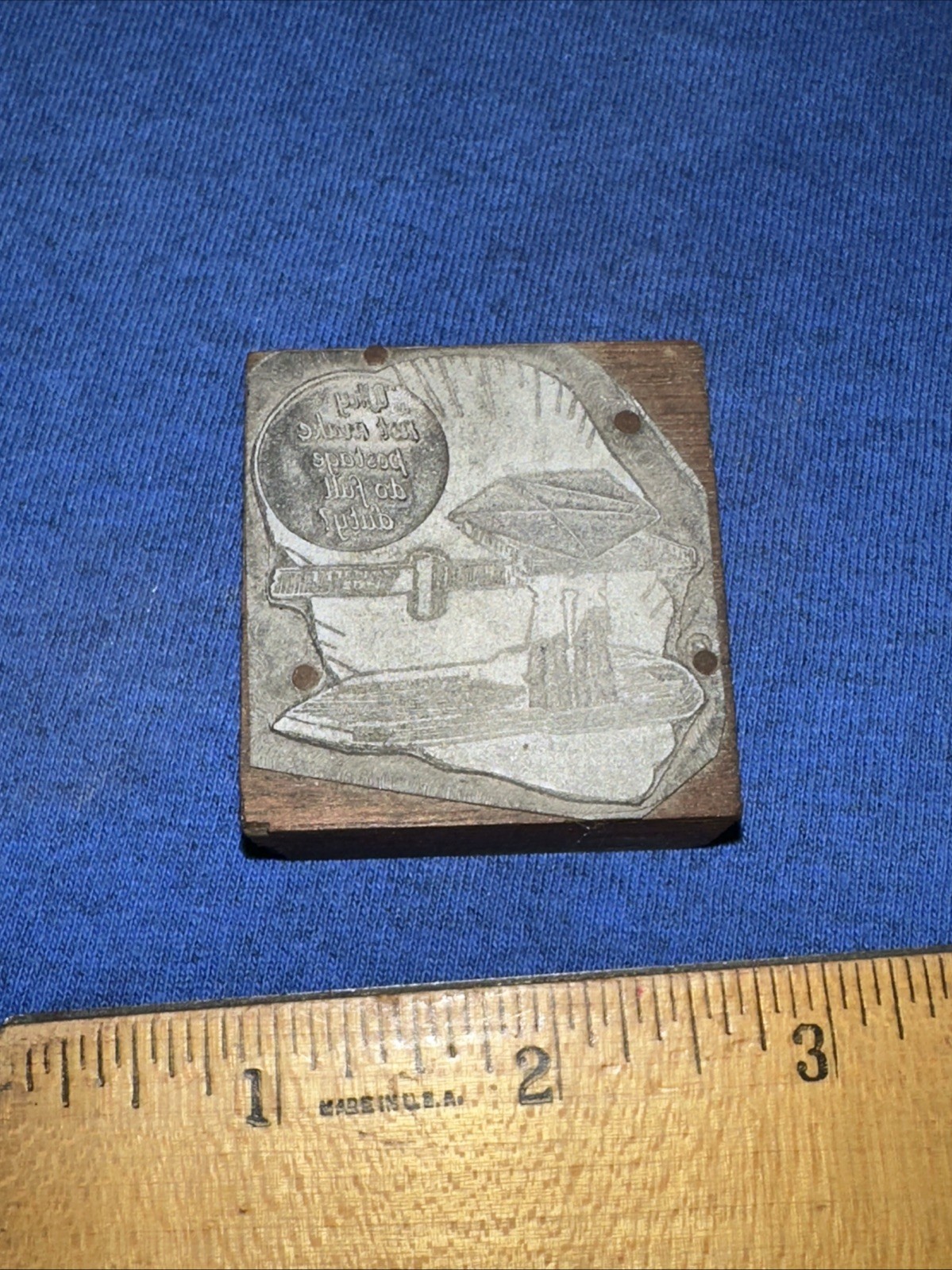Printing Block ( Why Not Make Postage Do Full Duty?) Letter