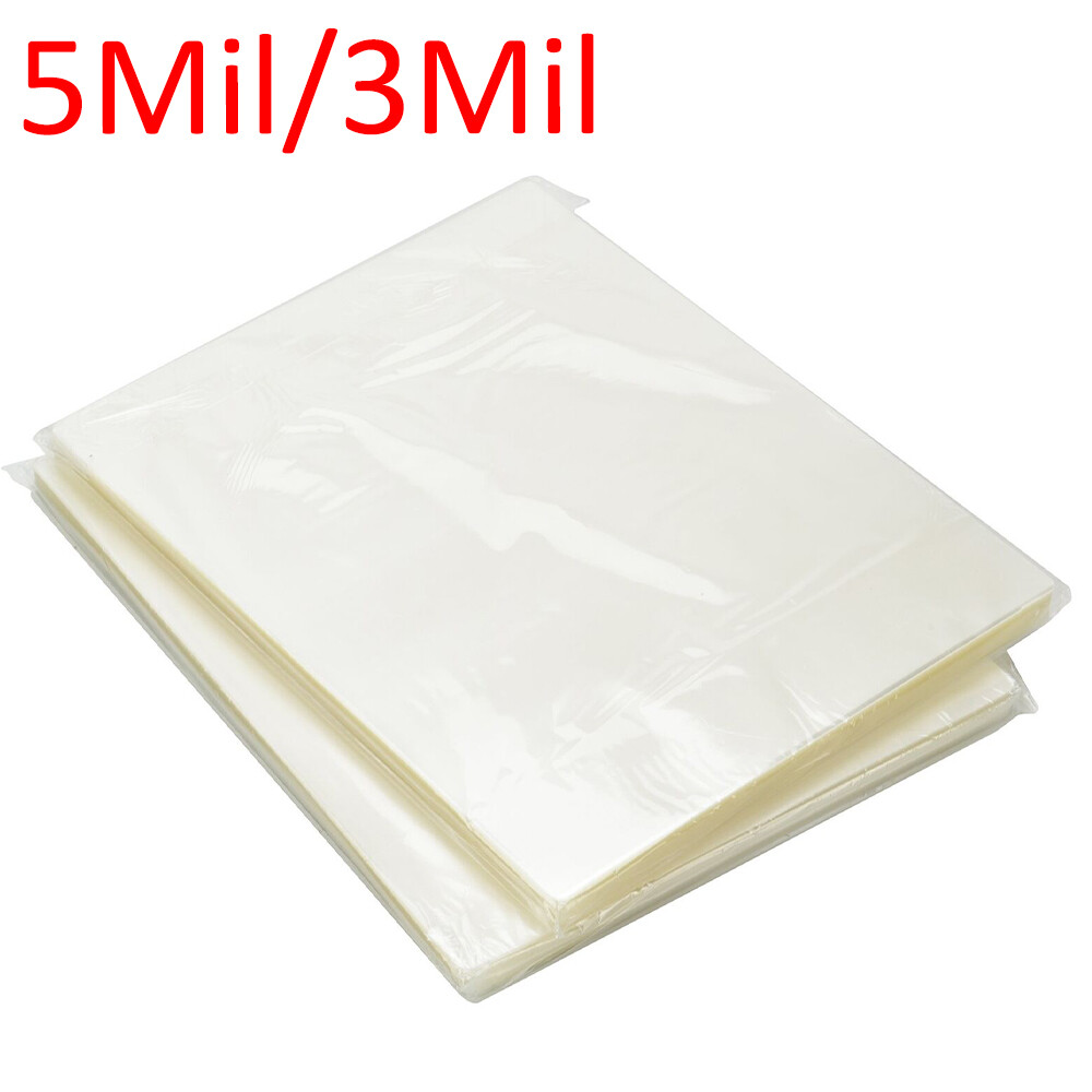 5Mil 3Mil Clear Thermal Laminating Pouches Letter 9″x11.5″ Size Laminator Sheets