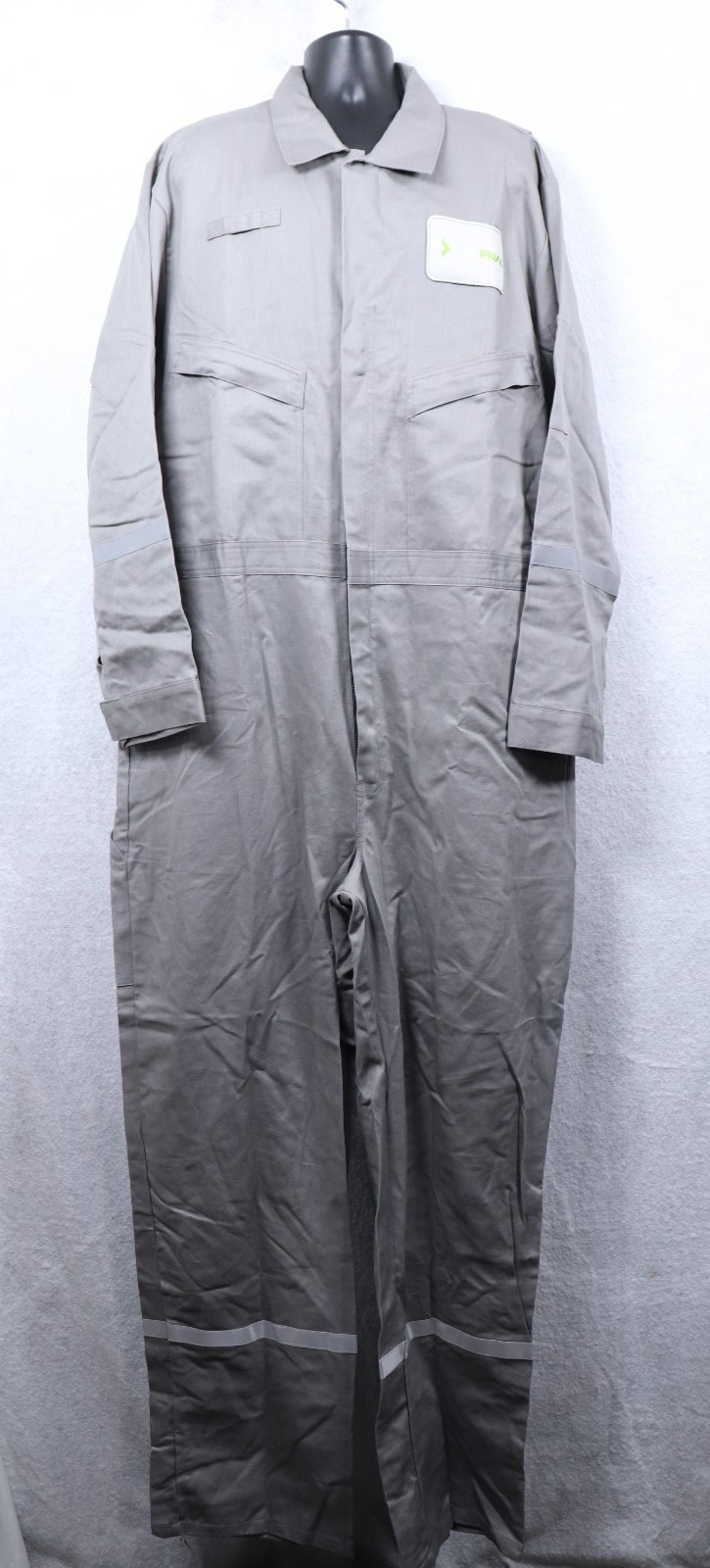 Pro Frac Flame Gear Cat2 FR Coveralls Men’s 2XL Tall (48×36) Gray Long-sleeve