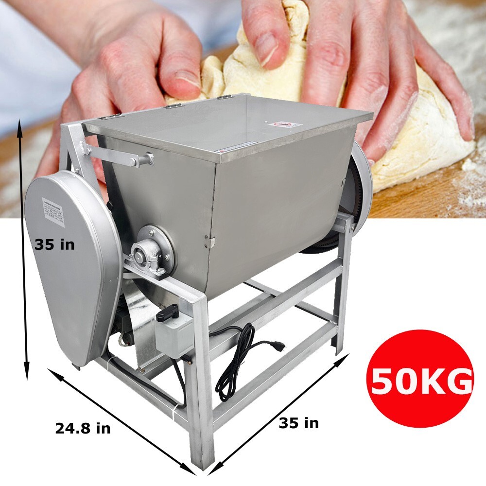 Intbuying 50KG/110 lbs Commercial 110V Electric Dough Mixer Mixing Machine