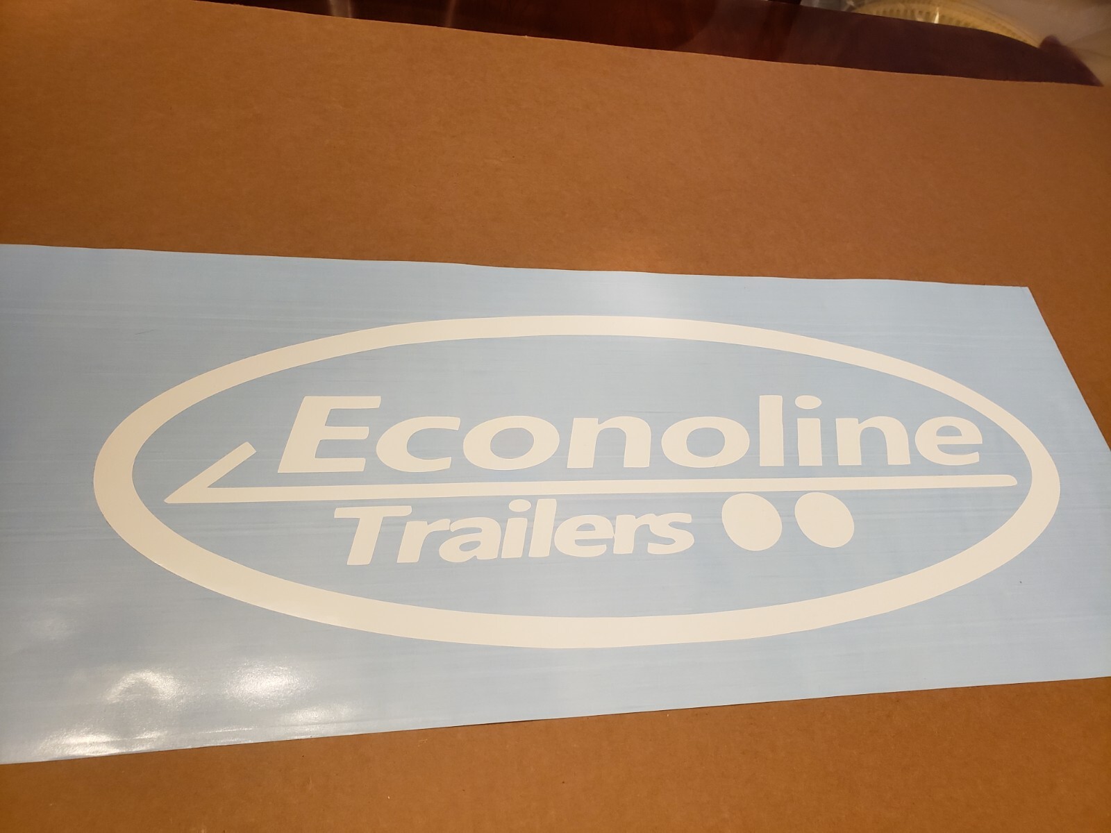 Econoline Trailers Decals Stickers 18” (2) Gloss white or black Fast USA