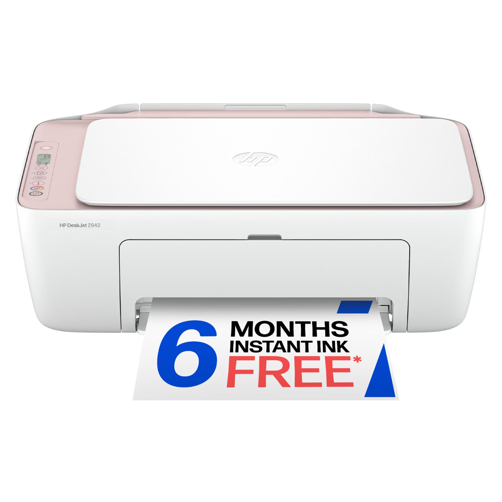 HP DeskJet 2942 Wireless Color Inkjet Printer, 6 Months Free Instant ink, Pink