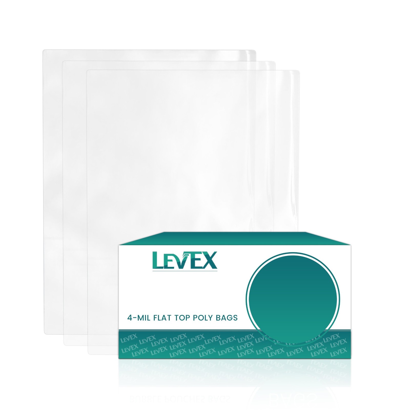 10″ x 18″ Clear Poly Bags 4-Mil Lay Flat Open Top Plastic Packaging Packing