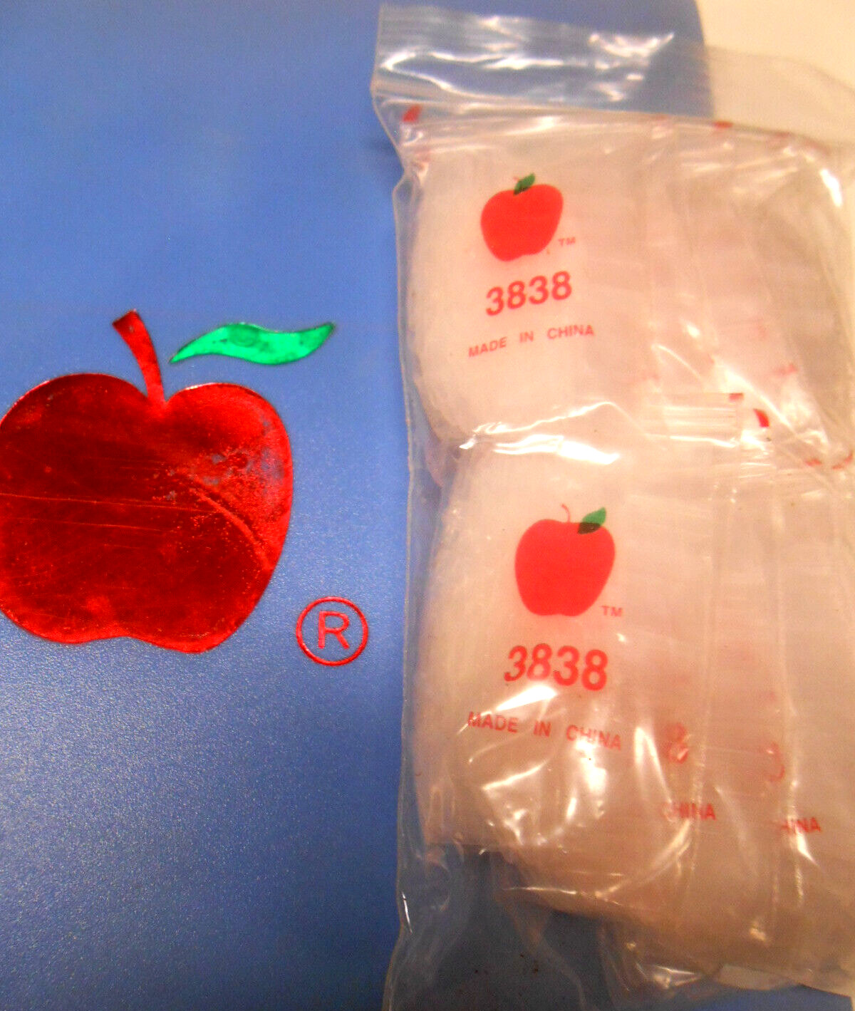 apple brand baggies zippitz bags 3/8″ x 3/8″ 3838 size clear 10,000ct SICK!
