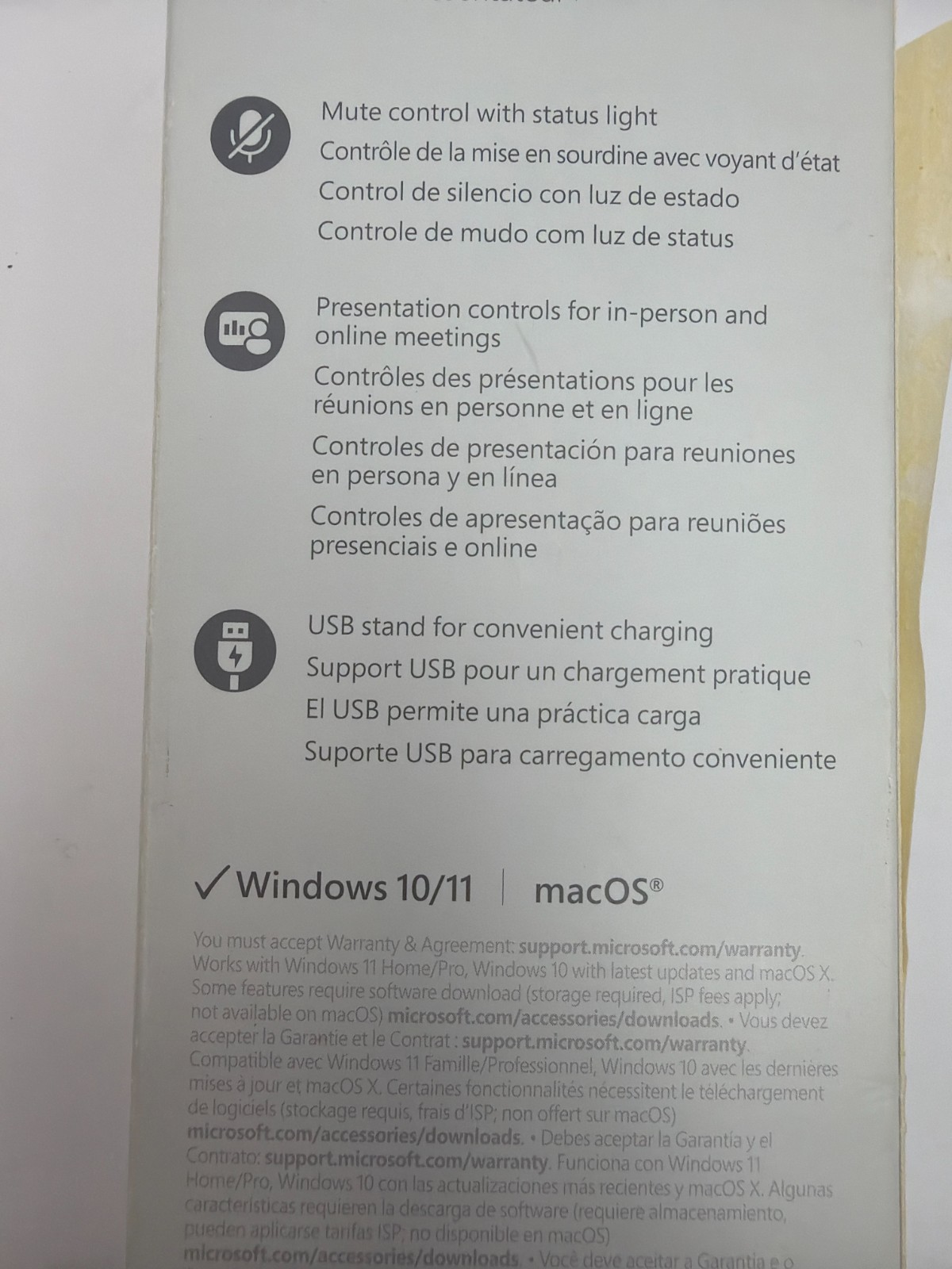 Microsoft Presenter + Black – Wireless Connectivity – Rechargeable Battery