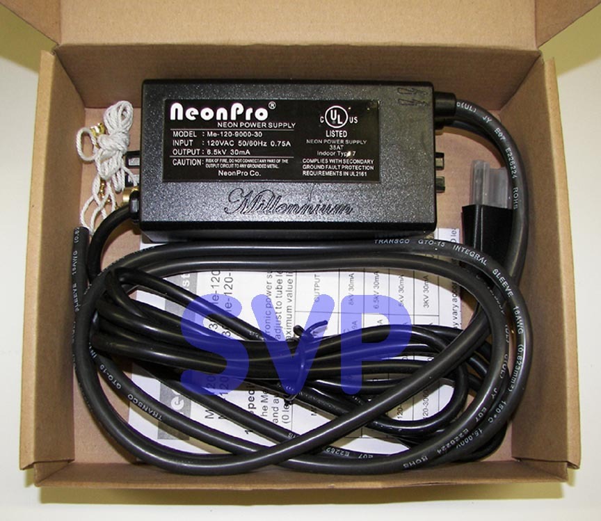 NeonPro ME-120-9000-30 NEON SIGN POWER SUPPLY TRANSFORMER – NEW, UL Listed