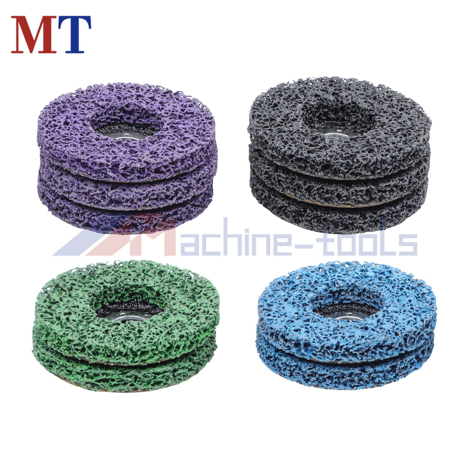 10 Pack 4-1/2″ x 7/8″ 4 Colors Paint Stripping Discss for Metal and Wood