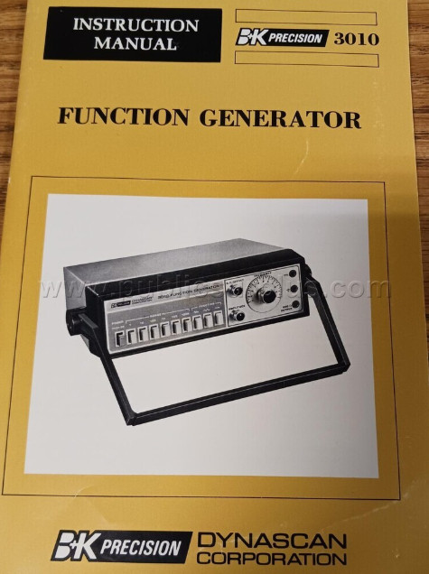 BK Precision 3010 Function Generator Signal Generator Dynascan w/ Manual
