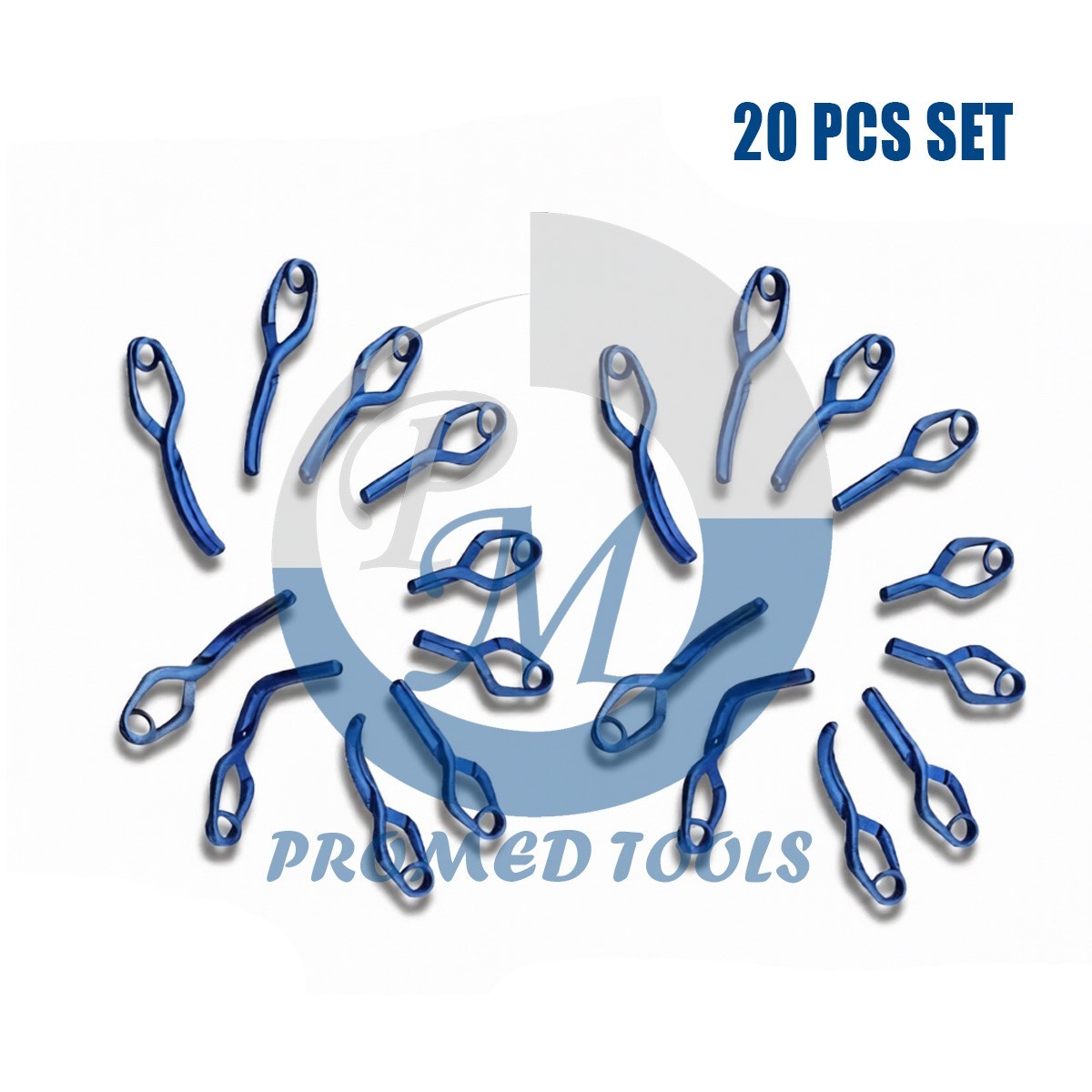 Aneurysm Clips Neurosurgery 20 Pcs Set In Titanium Premium Quality