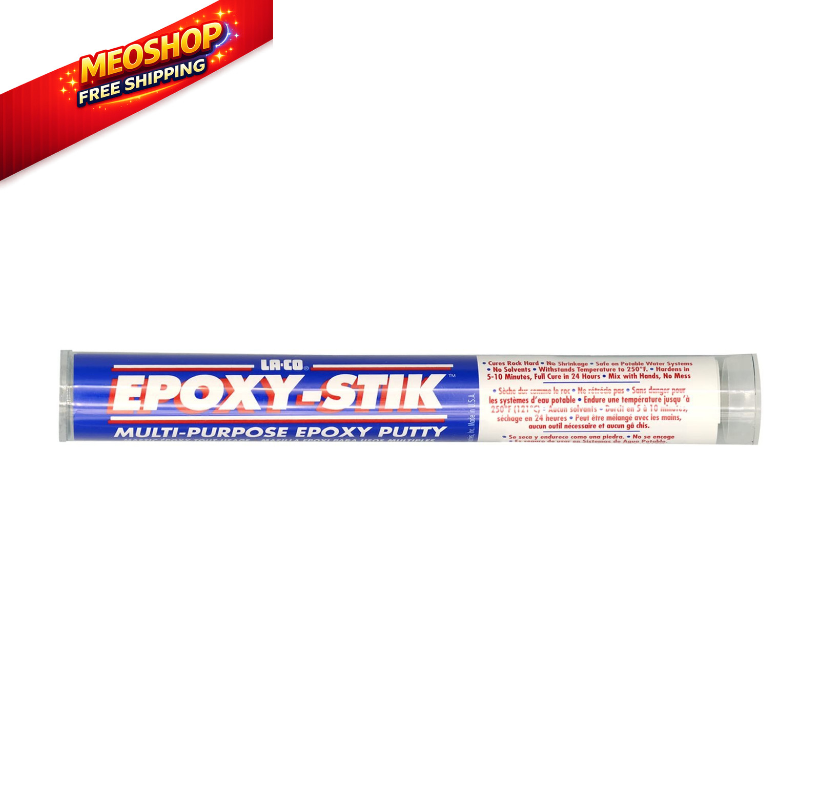 LA-CO Epoxy-Stik Repair Sealants Compound Stick, 250 Degree F 4 Ounces, White