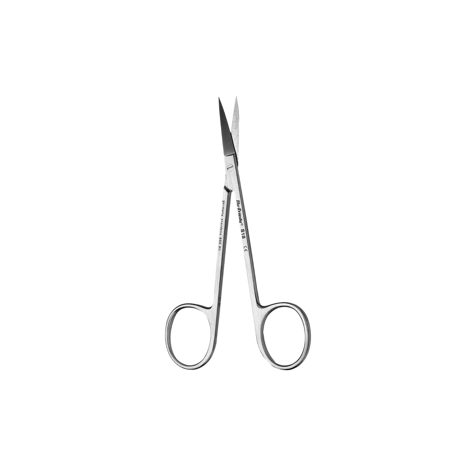 Hu-Friedy #18 Iris Curved 4.5″ Surgical Scissor #S18 German Stainless Steel