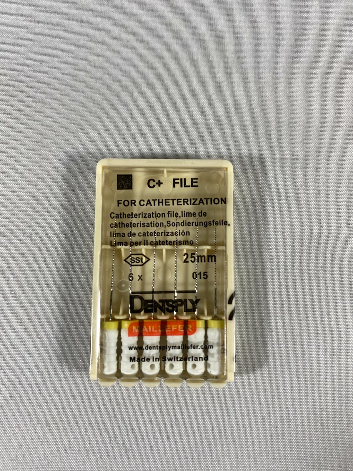 Dentsply Maillefer C+ file Endodontic stainless steel 25mm All sizes 30 files/pk