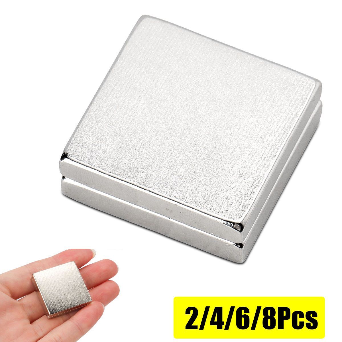 2/4/6/8pcs N52 Neodymium Block Square Magnet Super Strong Rare Earth 30*30*5mm