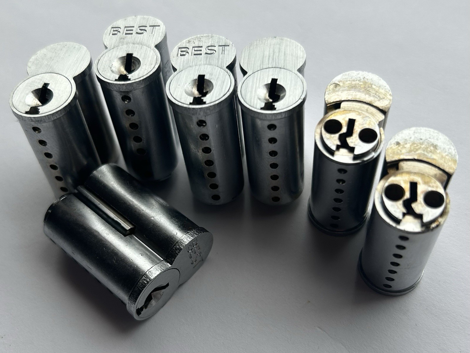 BEST SFIC 7-Pin Core Keyed I/C Lock 3-Keys IC Key Cylinder Commercial Lock Plug