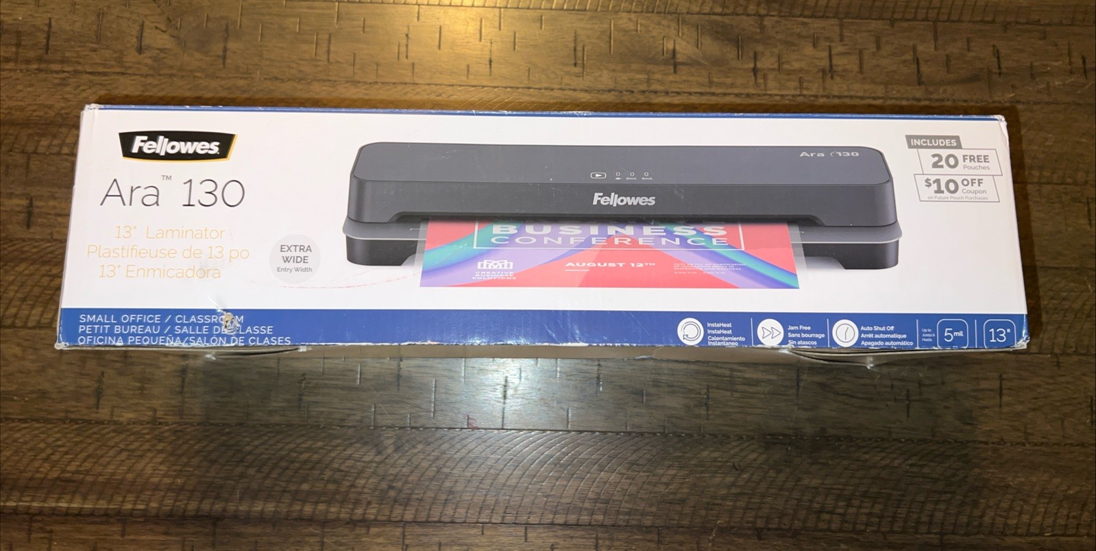 Fellowes Ara 130 13″ Laminator NEW open box CRC57502