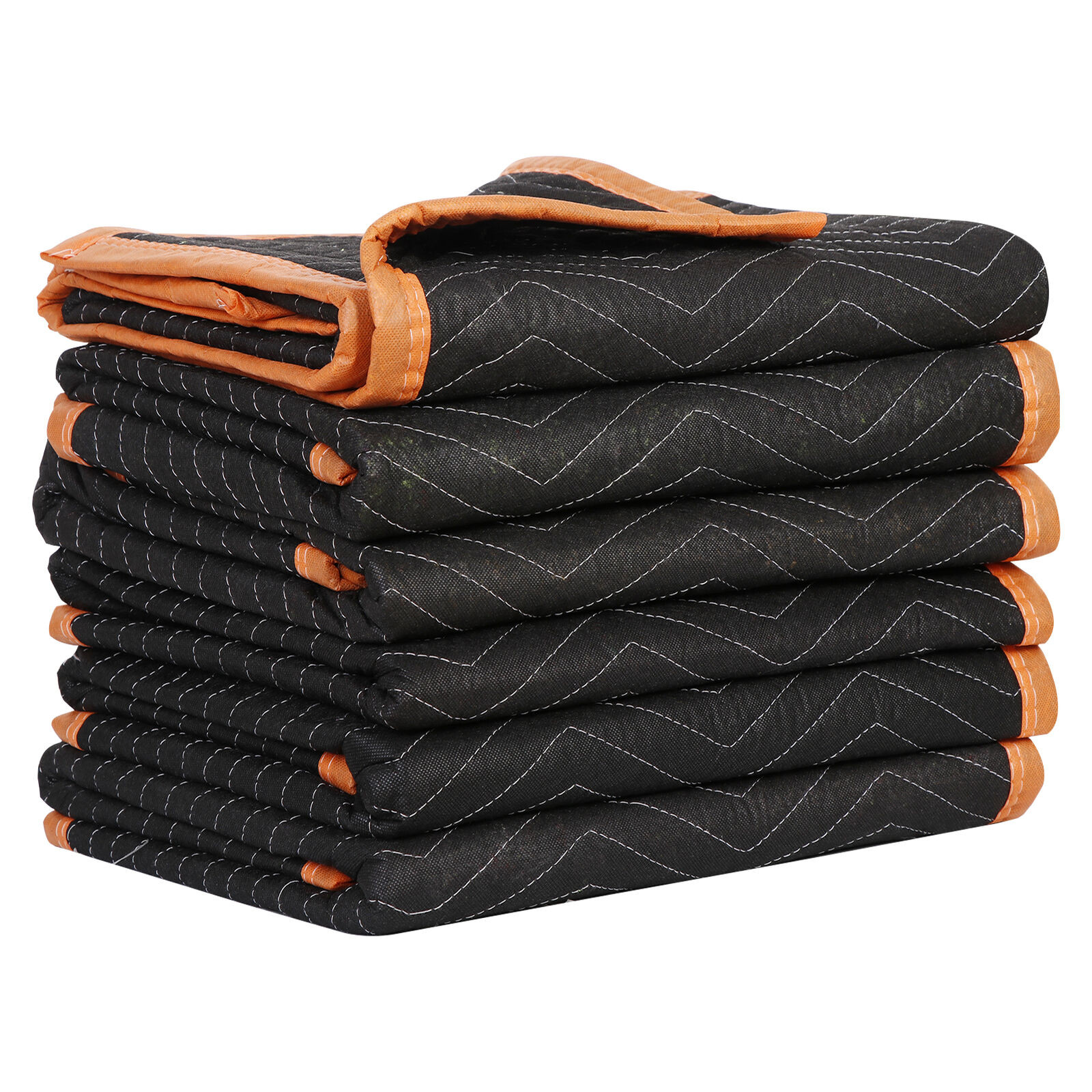6 Pack Moving Blankets 40″ x72″ Shipping Packing Blankets Quilted Pads Furniture