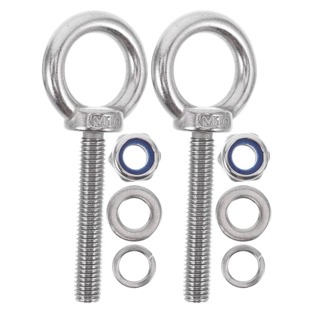 Stainless Steel Eye Bolts with Nuts Concrete Hanging Eyebolt Screw Hook