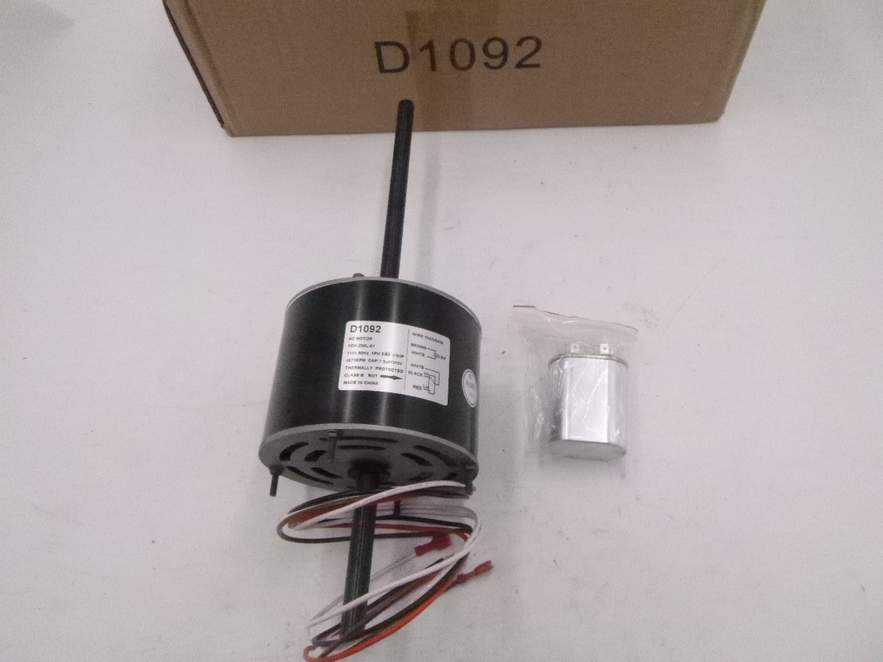 1/3HP AC Motor 115V 60Hz D1092 for Coleman Mach 6000 & 8000 Series Units