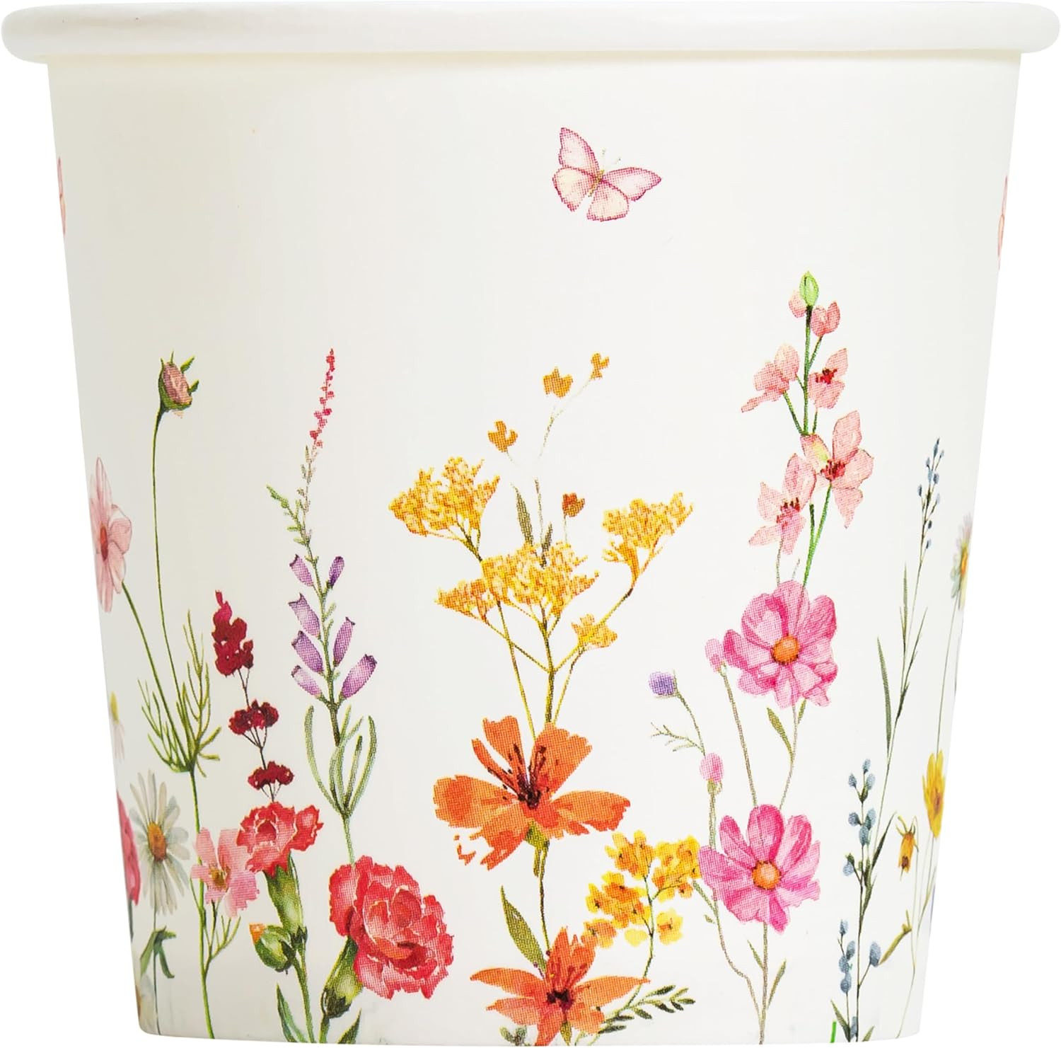 300 Pack Paper Bathroom Cups 3oz Disposable Small Mouthwash, Elegant Floral Desi